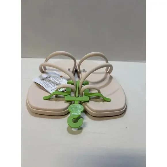 Crocs Miami Toe Loop Sandal Dew 209862-0WW Women's Size 8 Beige NEW - Picture 4 of 8